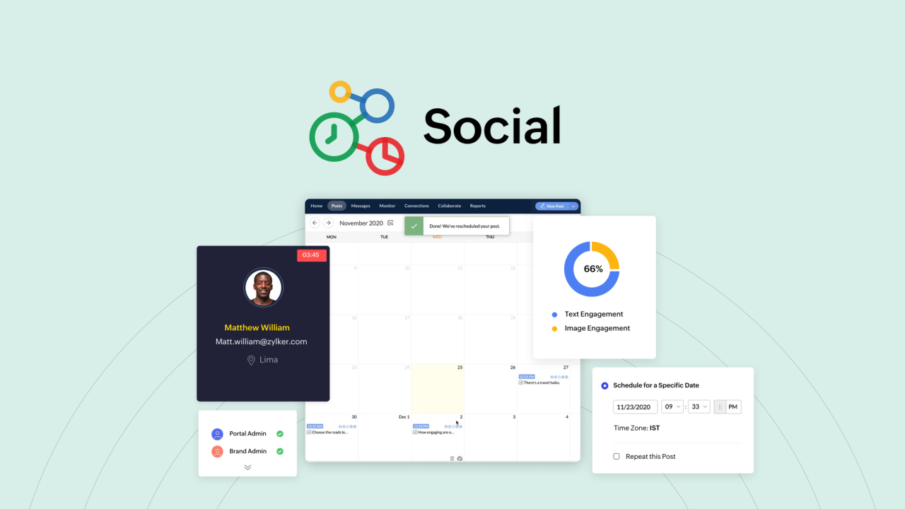 Zoho social