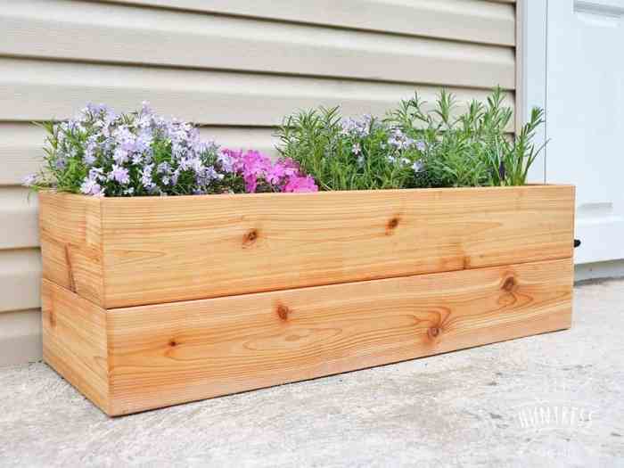 Do it yourself diy wood planter box plans