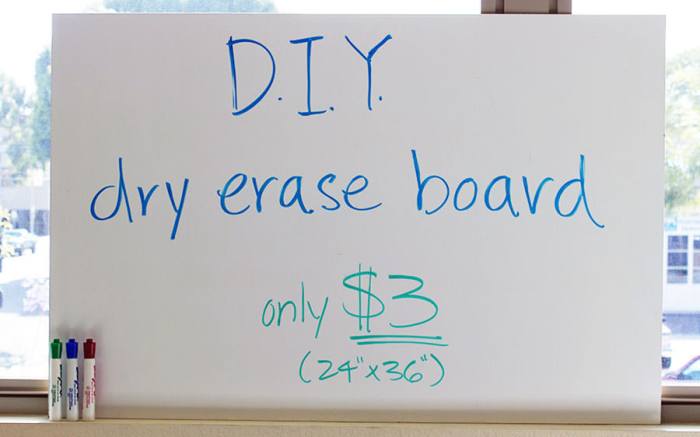 Dry erase board cleaner diy