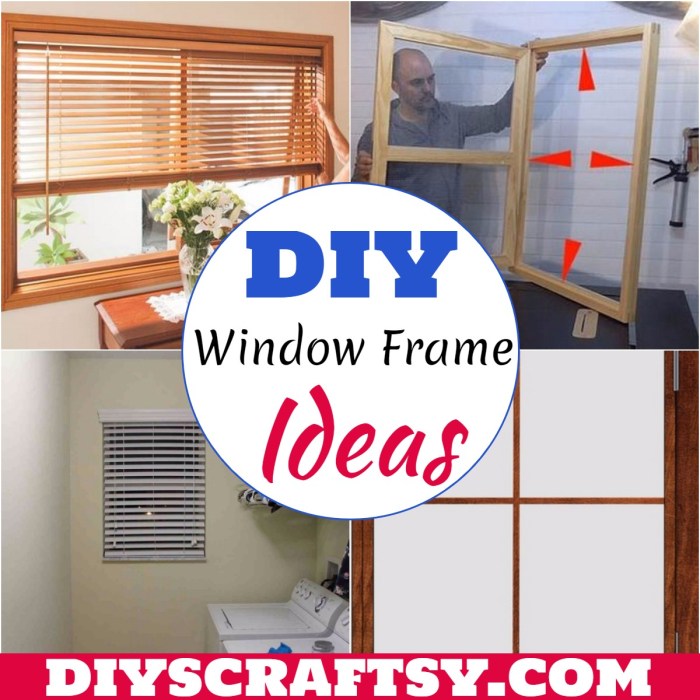 Diy window frame