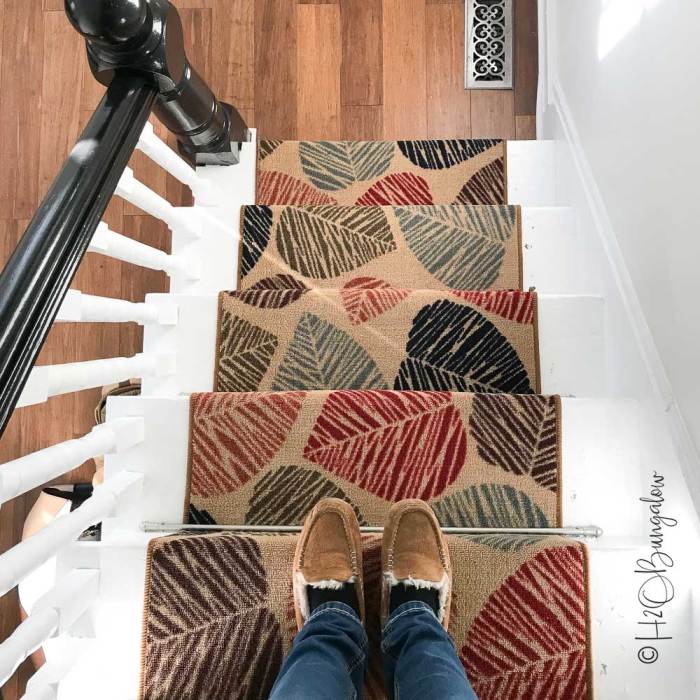 Diy stair carpet runner