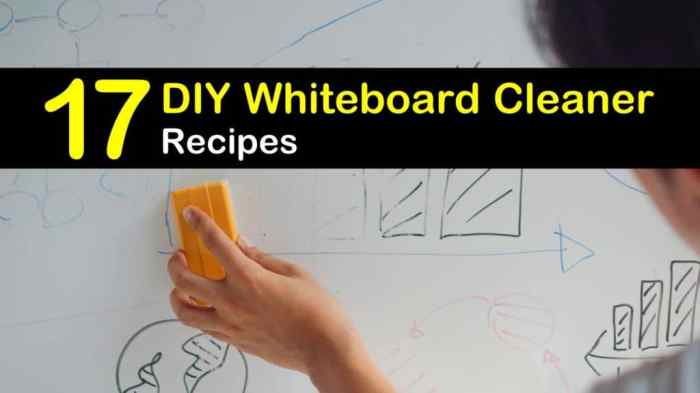 Dry erase board cleaner diy